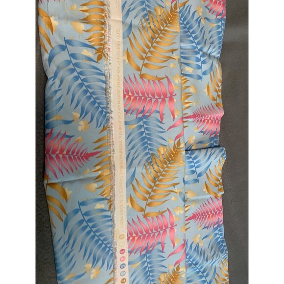 Hoffman California Eco Friendly Fabric Tropical Foliage Design 100% Cotton 1yd 1 - Picture 11 of 13